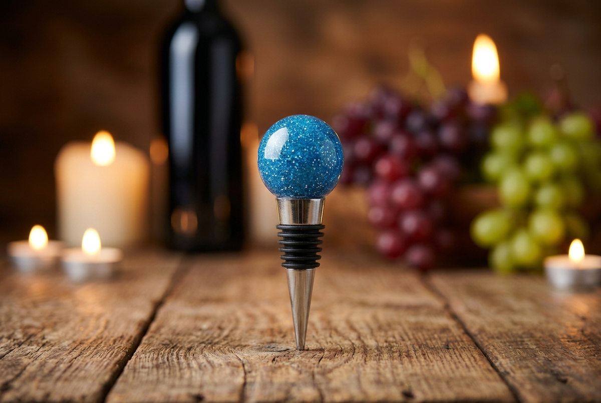 Sphere Blue Glitter